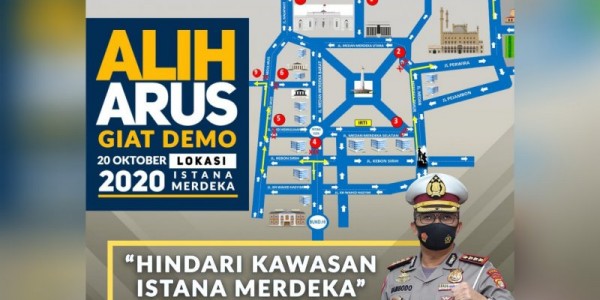 Terkait Unjuk Rasa, Polisi Imbau Hindari Kawasan Istana Merdeka