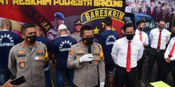 Satreskrim Polresta Bandung Amankan 6 Tersangka