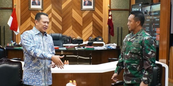 Bertemu KASAD TNI, Bamsoet Dukung TNI-Polri Terlibat Aktif Dalam Vaksinasi Massal Covid-19