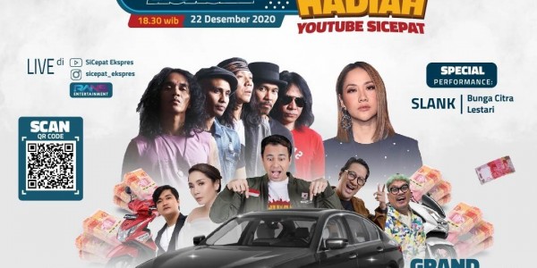 Ramaikan Puncak Program Hujan Hadiah Youtube Sicepat, Sicepat Gelar Konser Virtual Gandeng Slank