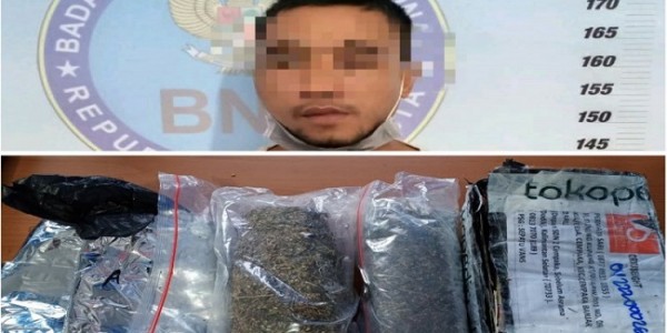 Di Tengah Bencana Banjir, BNNP Ungkap Pengiriman Paket Ganja di Kalsel