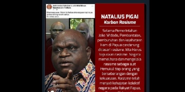 Diserang Rasisme, Begini Peringatan Natalius Pigai 