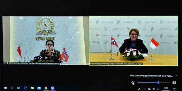 Bertemu Ketua Parlemen Norwegia, Puan Berharap Kerja Sama Ekonomi dan Lingkungan Ditingkatkan