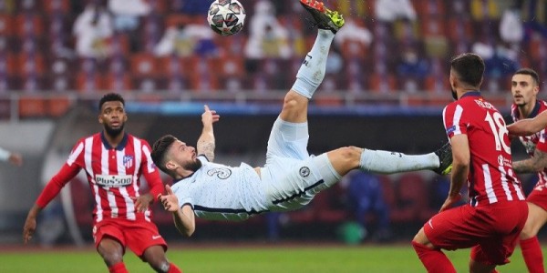 Chelsea Menangi Leg Pertama atas Atletico Berkat Gol Akrobatik Giroud