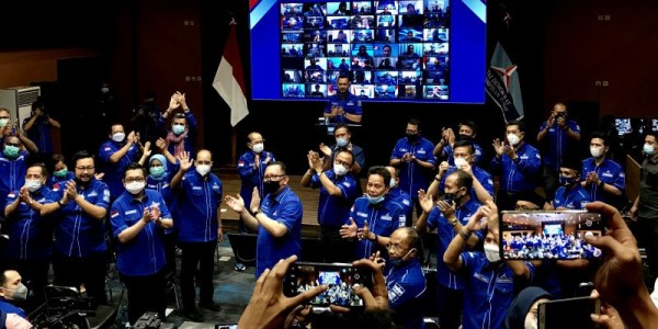 Bersama Pengurus dan Ratusan Simpatisan PD, AHY Datangi Kemenkumham