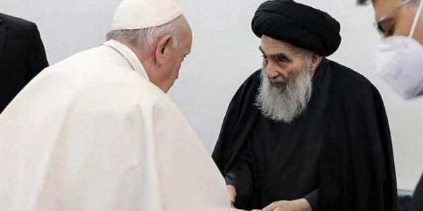 Paus Fransiskus Sebut Pertemuannya dengan Ayatullah Sistani Takkan Terlupakan 