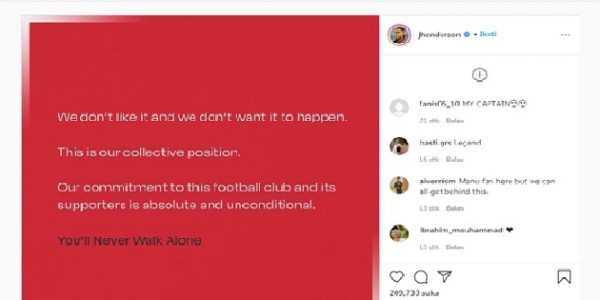 Para Pemain Liverpool Beri Pernyataan Soal LSE