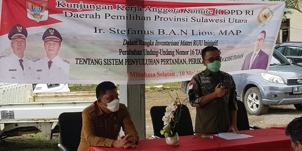Senator SBANL Serap Aspirasi Pelaku Pertanian Sulut 