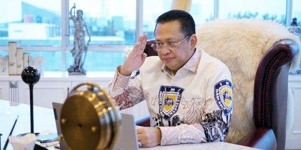 Bamsoet Terima Ucapan Idul Fitri dari Ketua Parlemen Singapura
