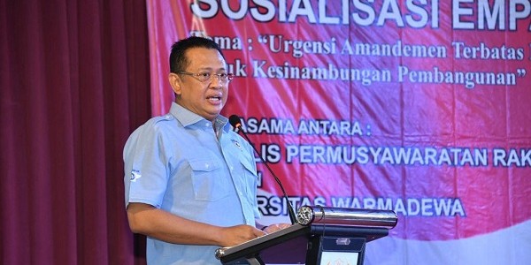 Ketua MPR RI Beri Apresiasi Civitas Akademika Universitas Warmadewa Tentang Ini