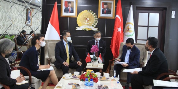 Bertemu Perwakilan Kedubes Turki, Sultan Berharap Negoisasi IT CEPA Dapat Segera Terealisasi.