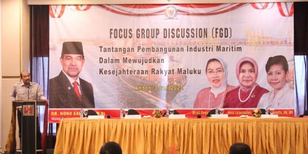 DPD RI Gelar FGD Tantangan Pembangunan Industri Maritim Dalam Mewujudkan Kesejahteraan Rakyat Maluku