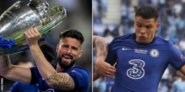 Chelsea Perpanjang Kontrak Olivier Giroud dan Thiago Silva