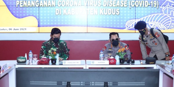 Tekan Angka Covid-19 di Kudus, Kapolri Siapkan Manajemen Kontijensi