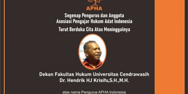 Pendiri APHA Indonesia Yang Juga Peneliti Ketahanan Pangan Papua,  Dr Hendrik HJ Krisfu Wafat