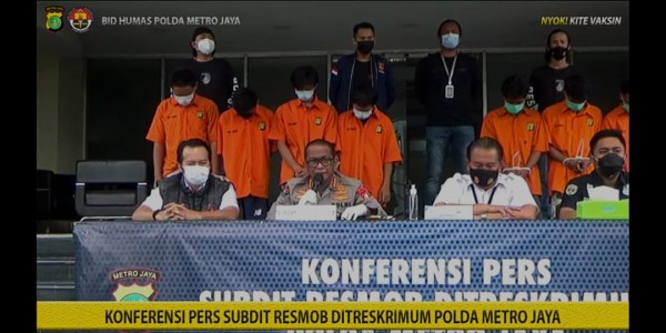 Bacok Korban Hingga Tewas, Sembilan Pelaku Tawuran Antar Geng Motor di Bekasi Ditangkap