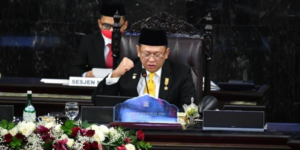 Buka Sidang Tahunan, Ketua MPR Ajak Rakyat Bangun Kekuatan Bersama Hadapi Pandemi Covid-19