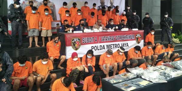 Ratusan Kali Gasak Motor dengan Senpi, 36 Pelaku Curanmor Diringkus Polisi