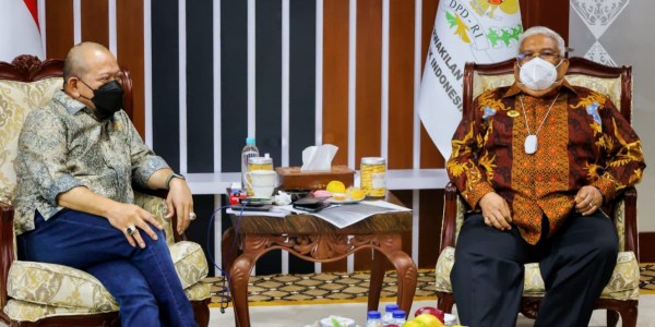Temui Ketua DPD RI, Gubernur Sultra Dukung RUU Daerah Kepulauan