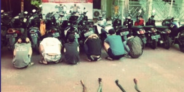 Siap Tawuran dengan Senjata Tajam, Enam Orang Ditangkap di Taman Sari