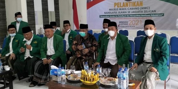 Lantik MWCNU Jaksel, KH. Muhyiddin Ishak: Keberadaan NU Harus Dirasakan Masyarakat