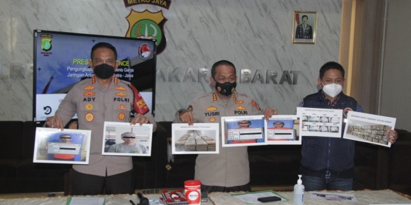 Satu Truk Ganja Ditangkap Polres Jakbar, Taksiran Harganya Mencapai Rp 1,4 Miliar