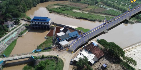 Dukung Produksi Pertanian, PUPR Kementerian PUPR Tingkatkan Layanan Irigasi Bendung Glapan