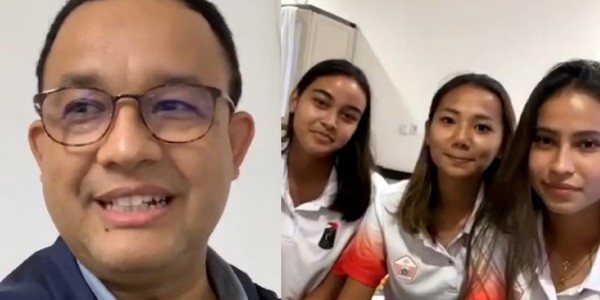 Anies Video Call Dengan Atlet, Netizen yang  Baper