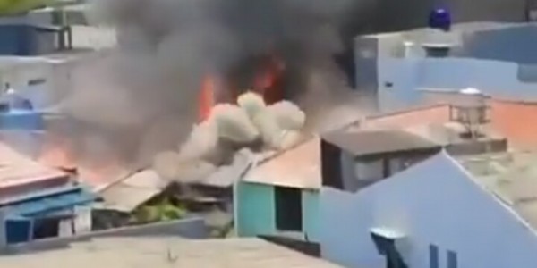 Diduga Korsleting Listrik, Belasan Rumah di Grogol Petamburan Hangus Terbakar