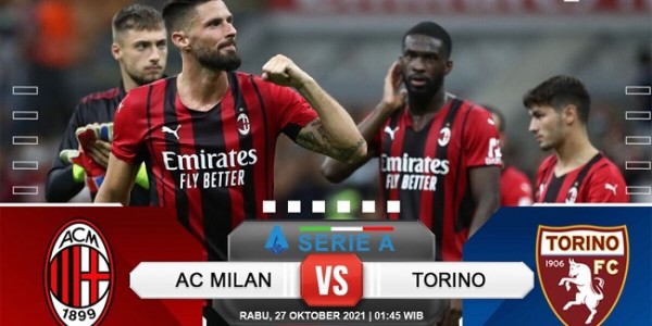 Bekuk Torino 1-0, Giroud Berhasil Bawa Milan ke Puncak Klasemen Serie A