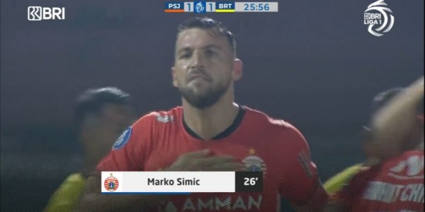 Persija Jakarta Vs Barito Putera Berakhir  Imbang 1-1