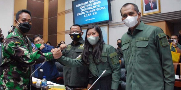 Jenderal Andhika Ikuti Fit And Proper Test di Komisi I DPR