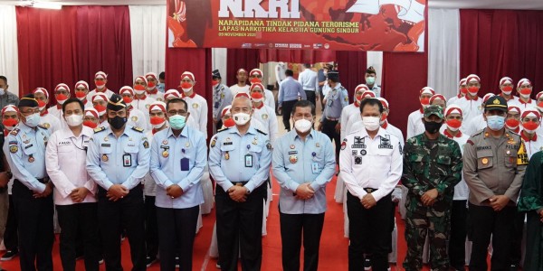 34 Narapidana Teroris Lapas Narkotika Gunung Sindur Ikrar Setia NKRI