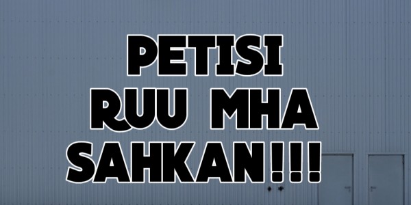 APHA Indonesia Gelar Petisi Sahkan RUU MHA