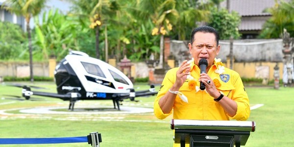 Bamsoet: Drone Ehang 216 Berhasil Uji Terbang dan Menjadi Kendaraan terbang Resmi IMI