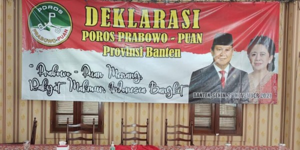 Kali Ini, Giliran Poros Prabowo-Puan Provinsi Banten Deklarasi Dukungan