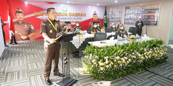 Evaluasi Capaian Kinerja 2021, Kejati DKI Jakarta Gelar Rakerda