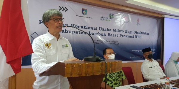 Jadi Pioner, Kemenkop Gelar Pelatihan Vocational Bagi Penyandang Disabilitas