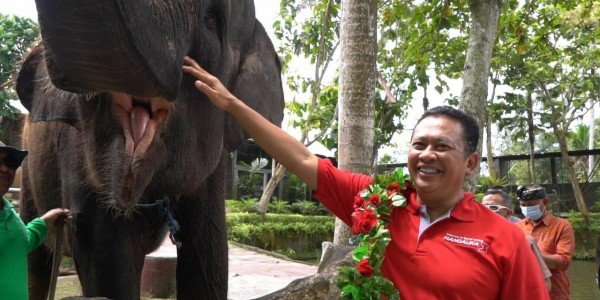 Bamsoet Kunjungi Wisata Bakas Levi Rafting Elephant Tour di Klungkung Bali
