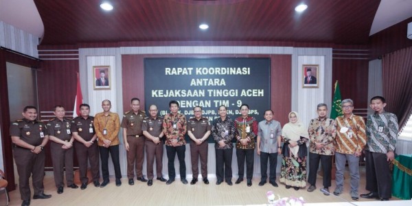 Kejaksaan Tinggi Aceh Gelar Rapat Koordinasi dengan Tim 9