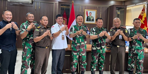 Kajati DKI Jakarta Lakukan Kunjungan Kerja ke Danpuspom Mabes TNI AD