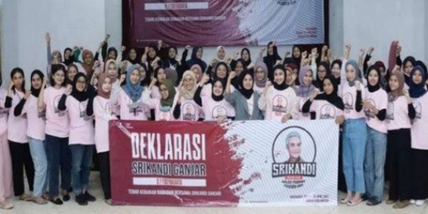 Ganjar Pranowo Didukung Ratusan Generasi Milenial untuk Jadi Presiden 2024