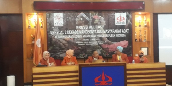 APHA Layangkan Surat Audiensi Presiden Bahas RUU Masyarakat Hukum Adat