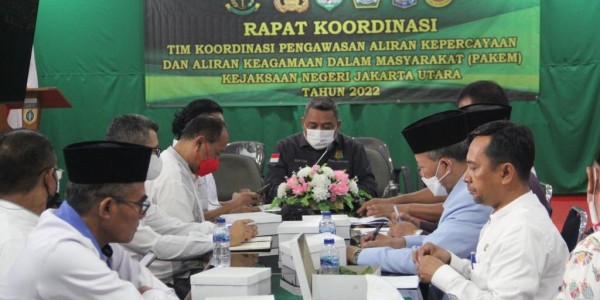 Antisipasi Munculnya Aliran Kepercayaan di Masyarakat, Kejari Jakut Gelar Rakor Terkait Pengawasan