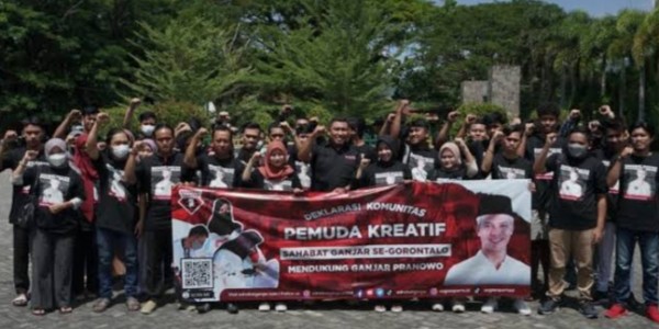 Ganjar dapat Dukungan jadi Presiden 2024 dari Pemuda Kreatif Gorontalo