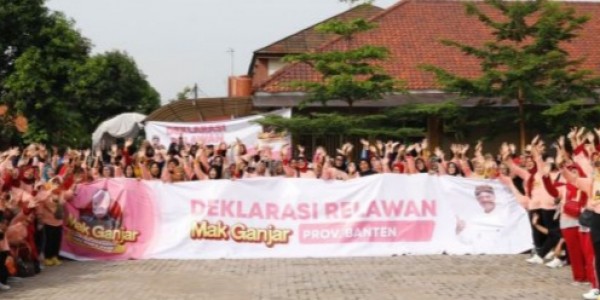 Emak-emak di Banten Dukung Penuh Ganjar Pranowo Jadi Presiden 2024