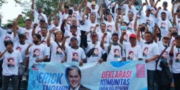 Jelang Pilpres, Relawan Erick Thohir Sosialisasi dukungan dan Bagikan Daging Kurban