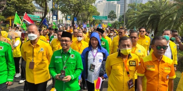KIB Daftar ke KPU, dari Menteri hingga Pengamen Ikut Turun ke Jalan, Demer: Golkar Pasti Menang!