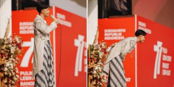 Upacara HUT ke-77 RI, Vidi Aldiano Gabungkan Dua Lagu Jadi Satu 