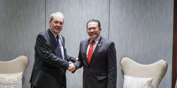 Bilateral dengan Ketua Dewan Nasional Negara Palestina, Ketua MPR RI Bamsoet Tegaskan Indonesia Dukung Penuh Kemerdekaan Palestina
